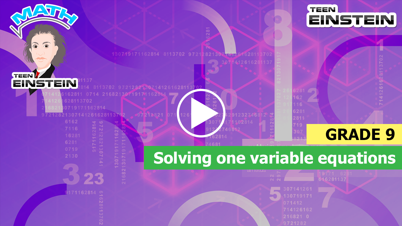 Solving one variable equations Number Sense - Polynomials Solving one variable equations